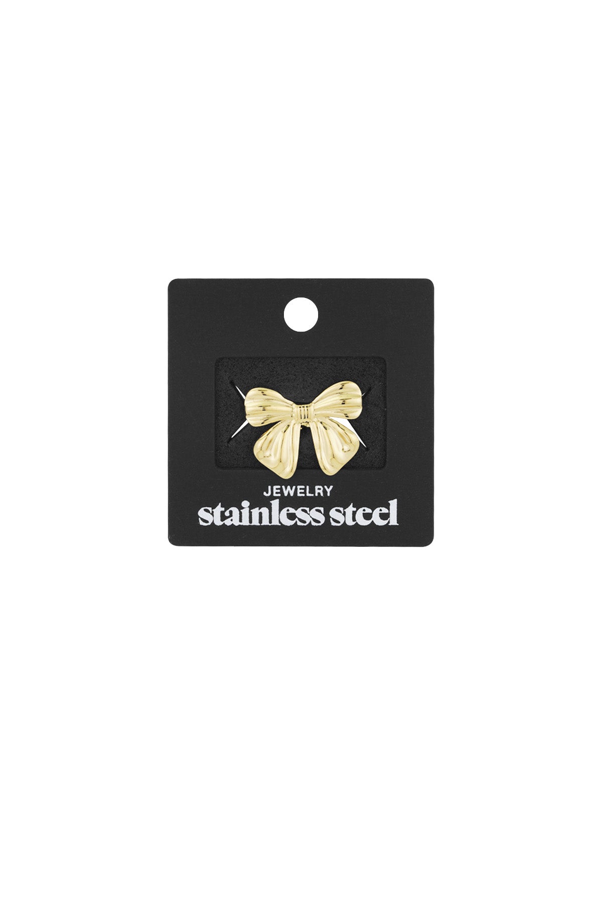 Strik broche goud