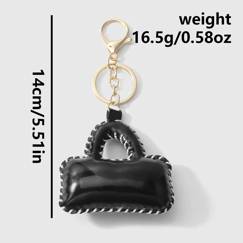 Mini tasje bag charm zwart