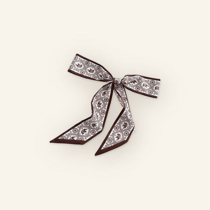 Paisley bandana bruin wit - hoofdfoto