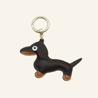 Hond van stof bag charm