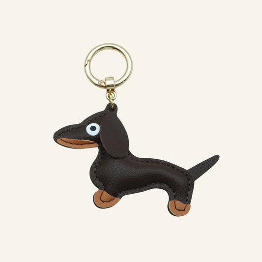 Hond van stof bag charm