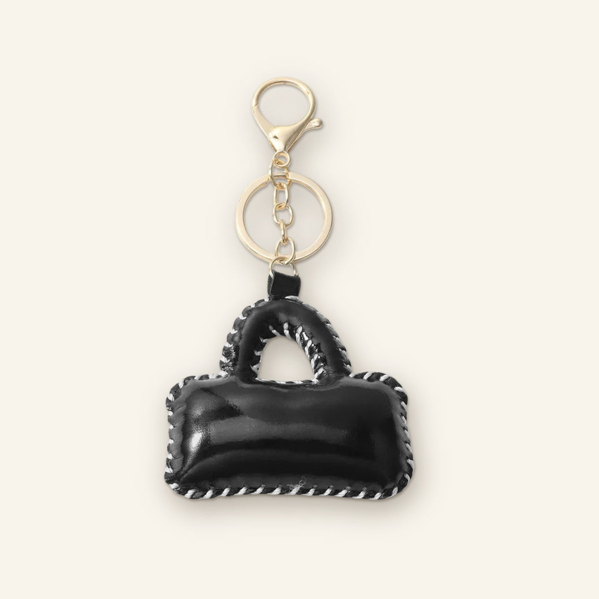 Mini tasje bag charm zwart