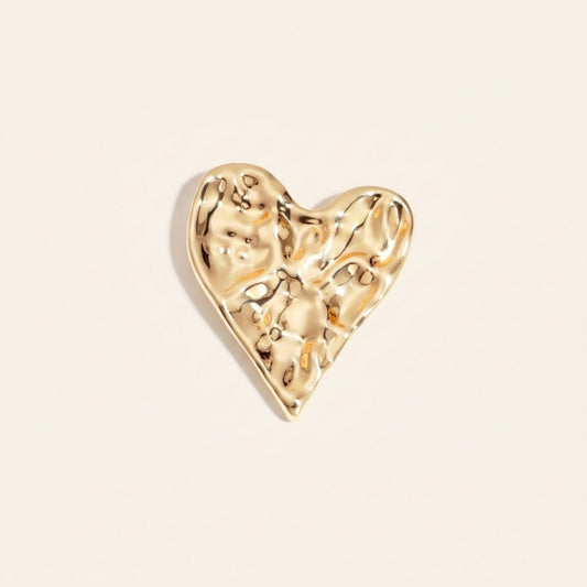 Hart broche goud