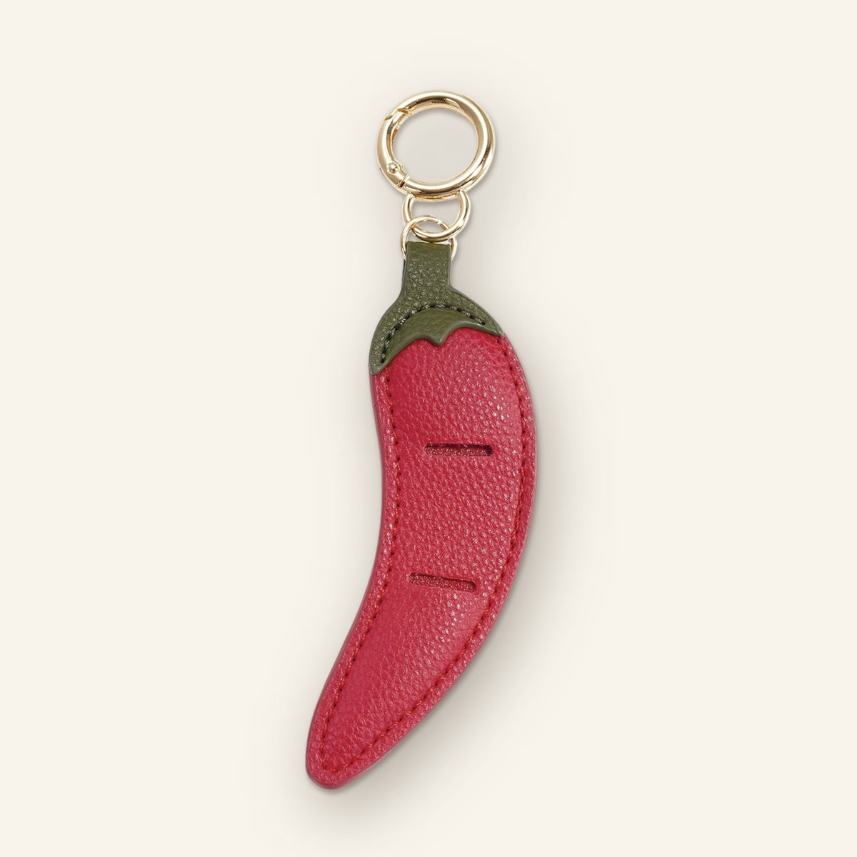 Chili bag charm rood