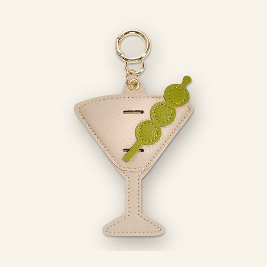 Olijfjes bag charm beige