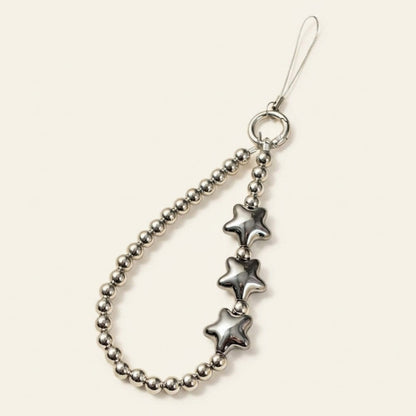 Star beads bag charm, cut out