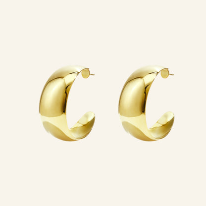 Chunky oorringen goud