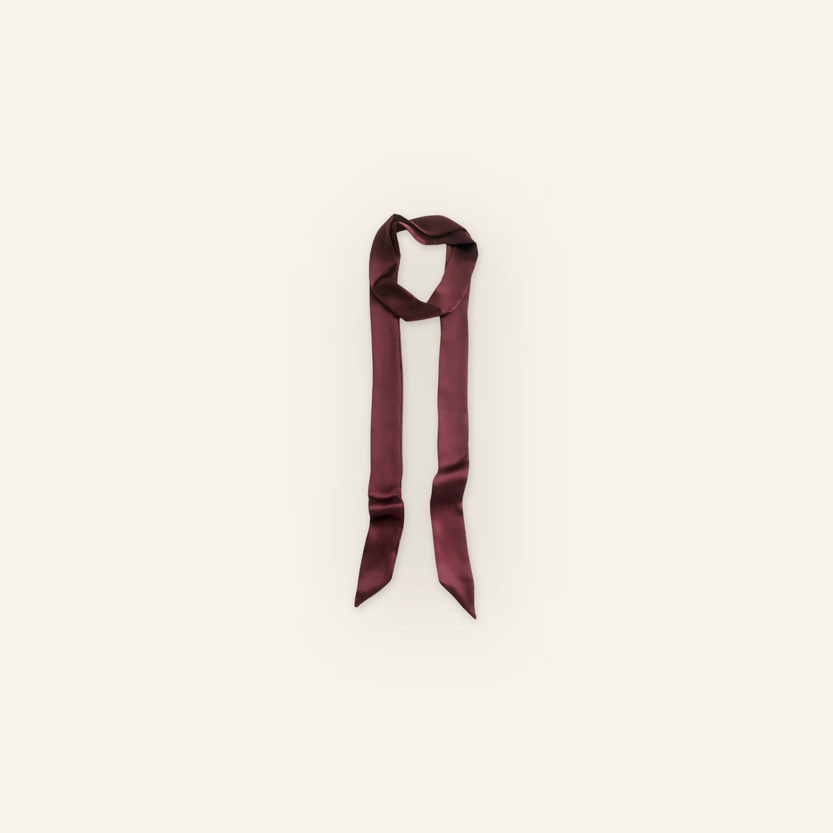 Red satin bandana - main photo