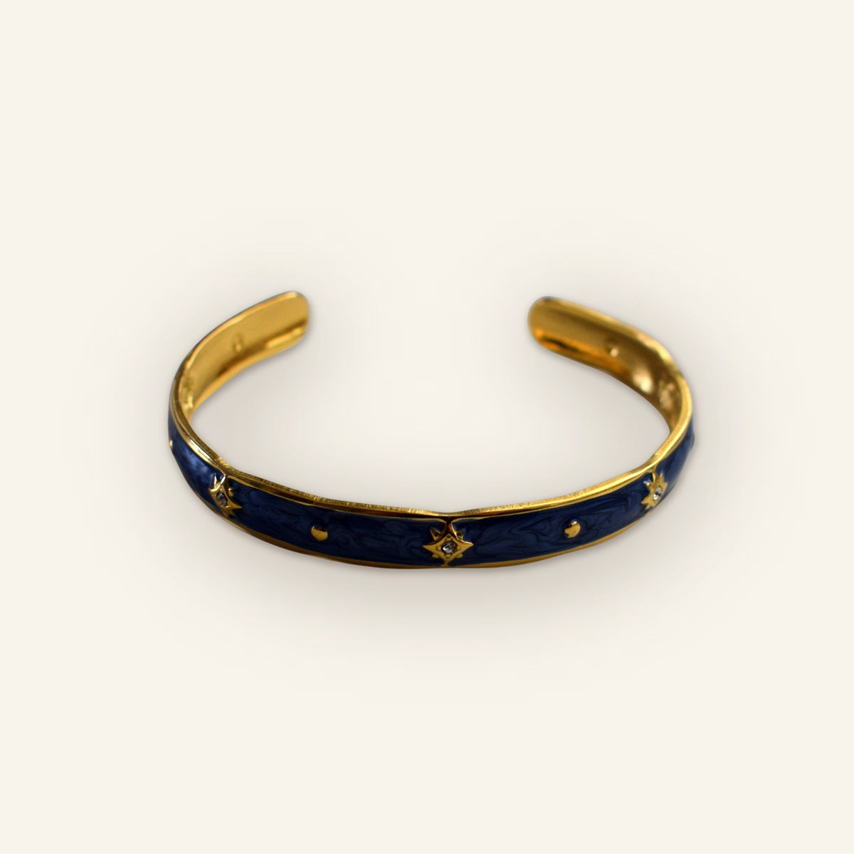 Bangle stars gold blue - main photo