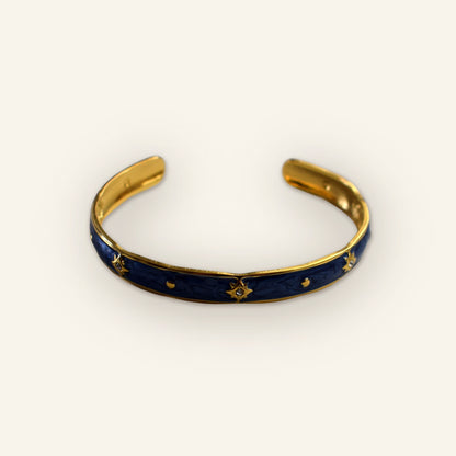 Bangle stars gold blue - main photo