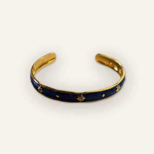 Bangle sterren goud blauw - hoofdfoto