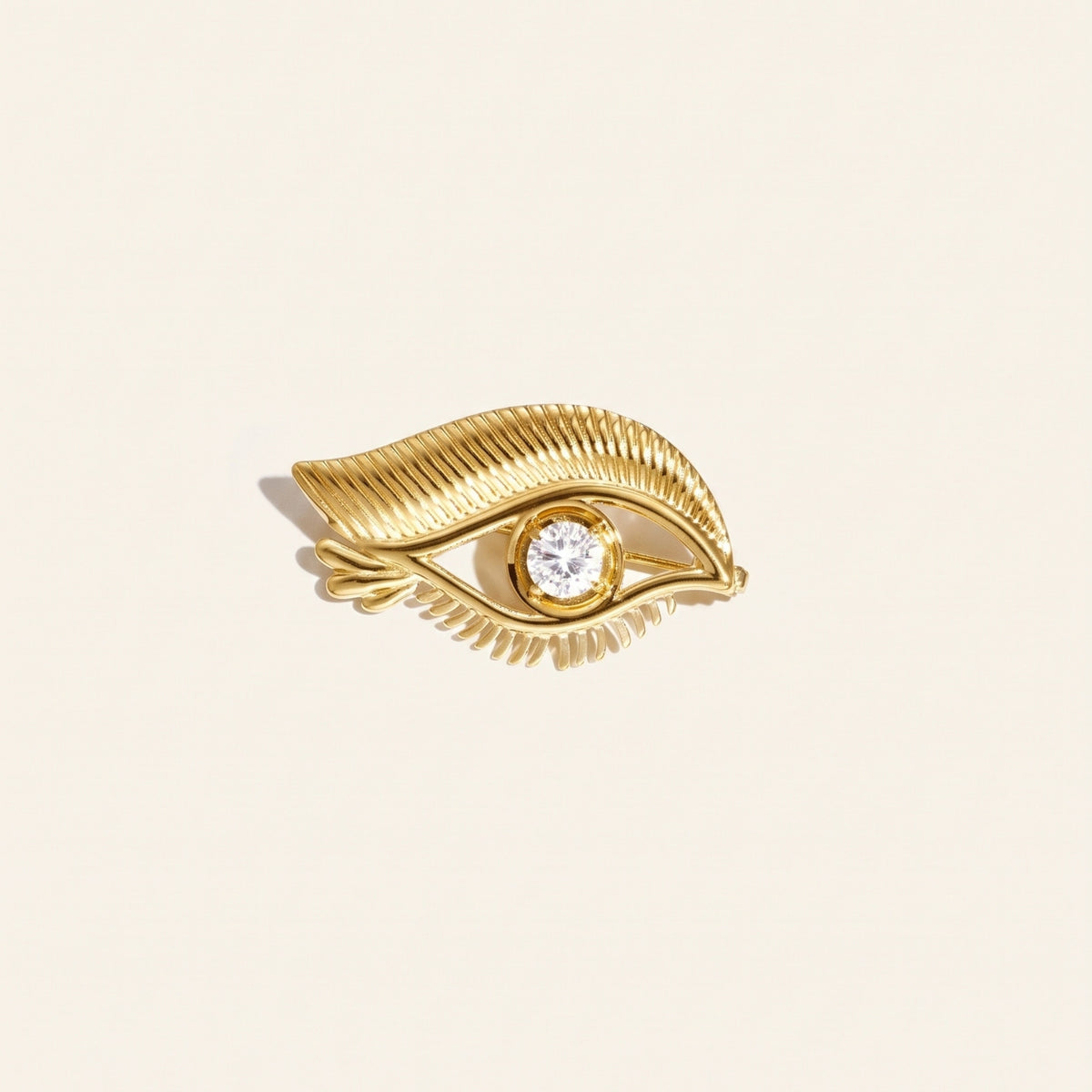 Oog broche goud
