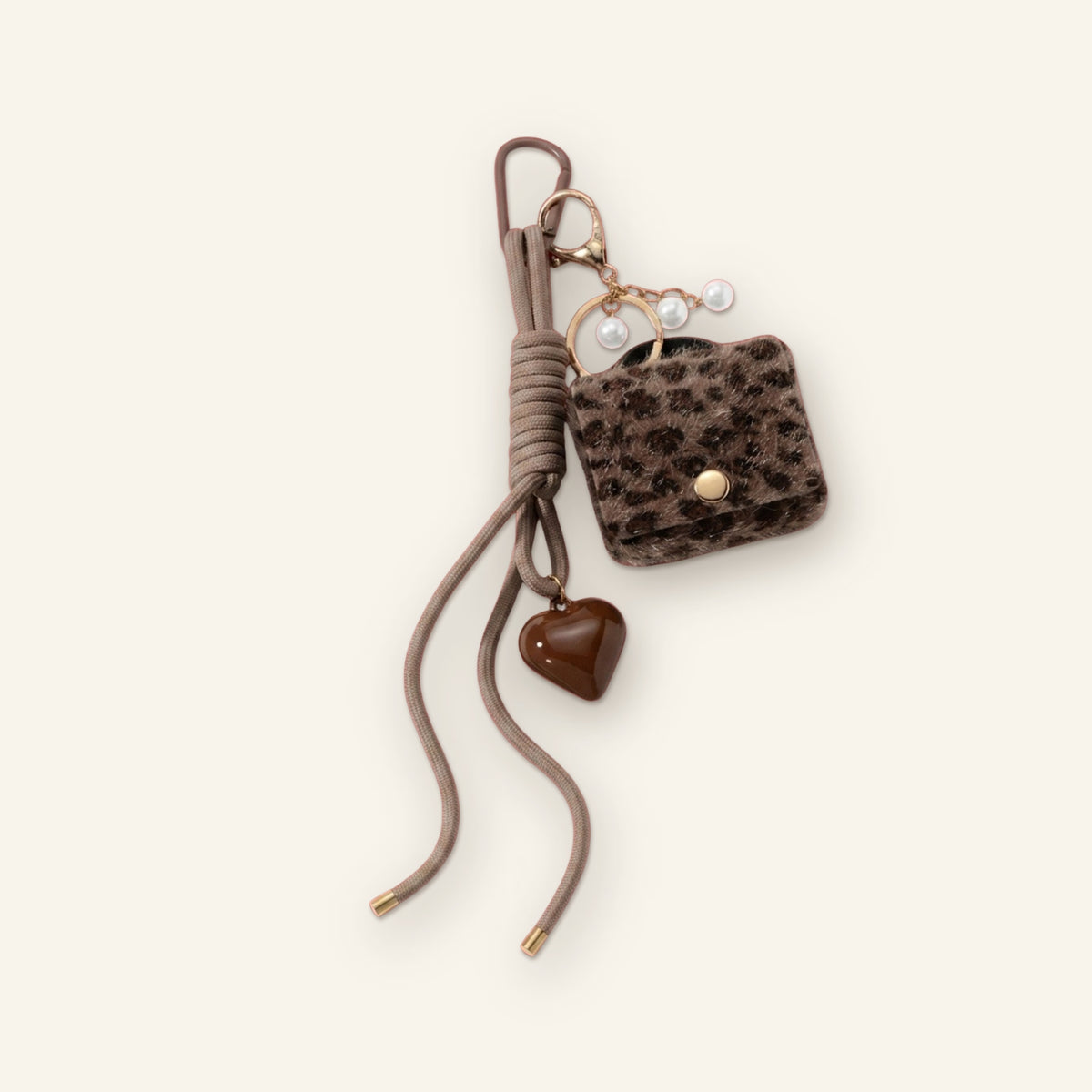 Mini tasje bag charm panterprint
