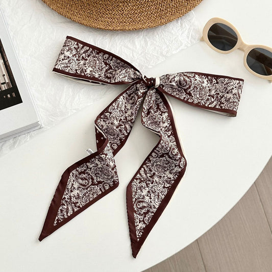 Paisley bandana bruin wit - foto 2