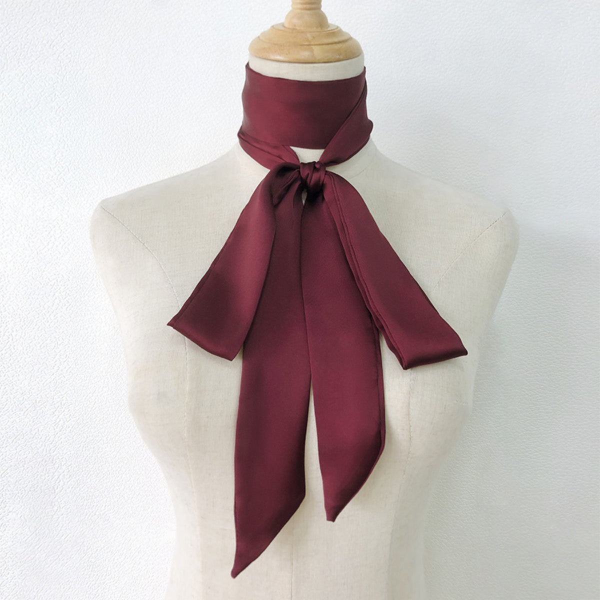 Red satin bandana - photo 2