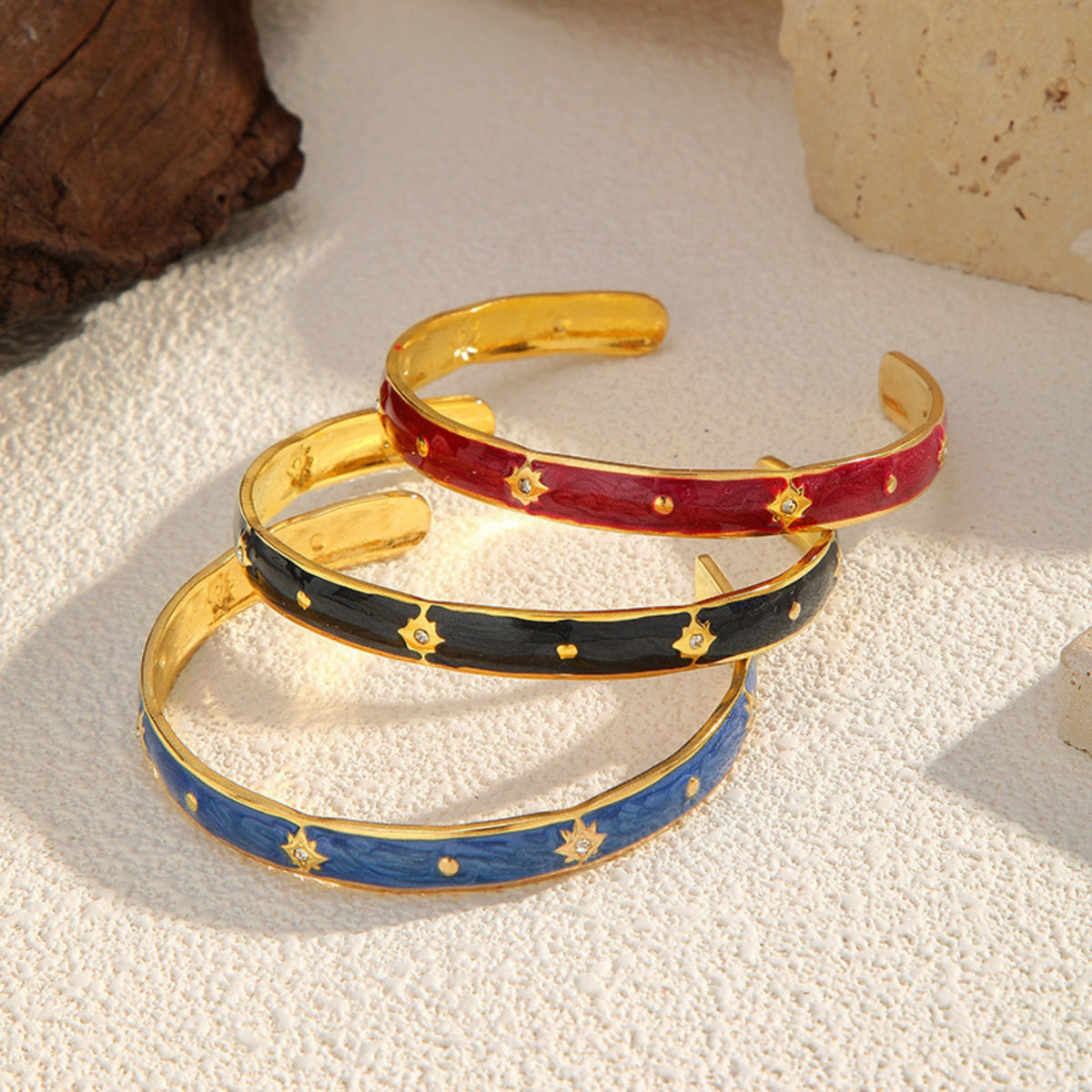 Bangle stars gold blue - photo 2