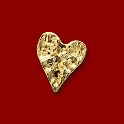 Hart broche goud