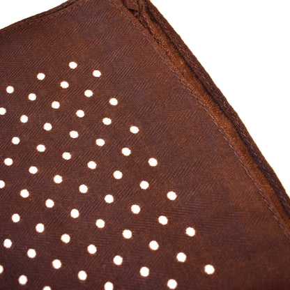 Brown and white polka dot scarf - photo 3
