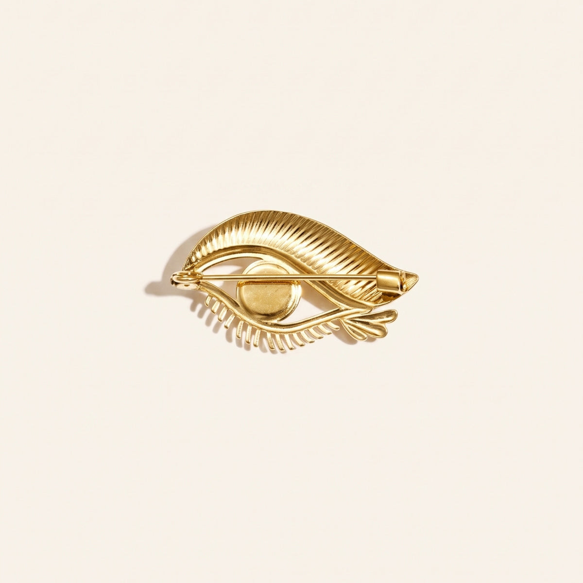 Oog broche goud