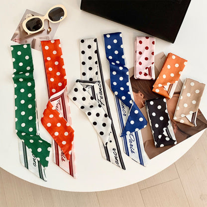 Polka dot bandana black white - photo 4