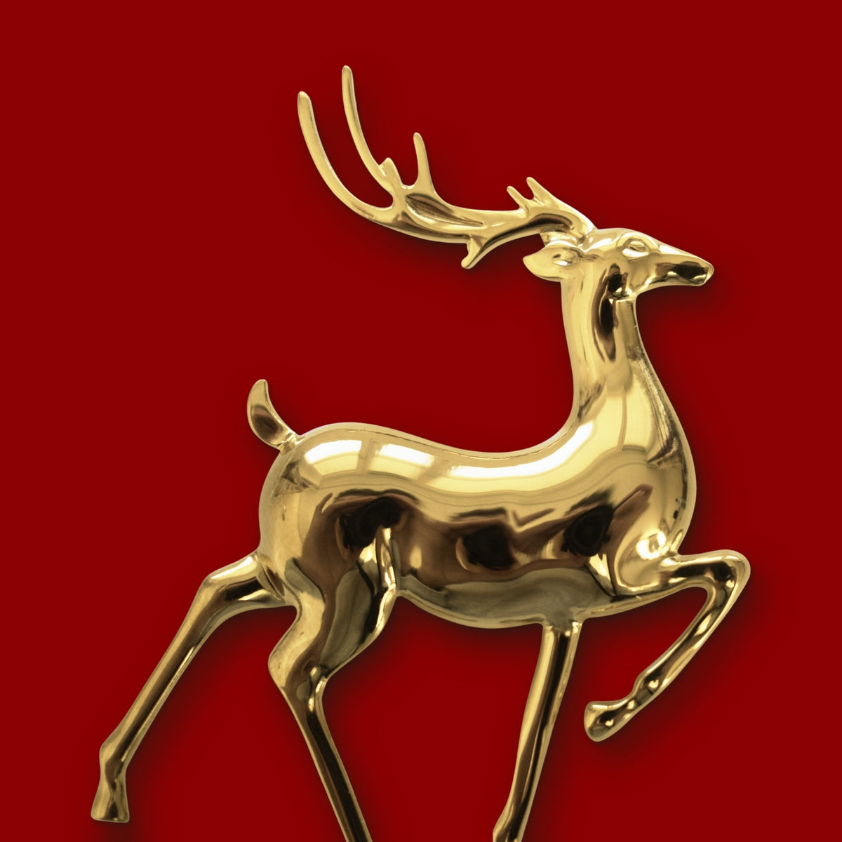 Hert broche goud