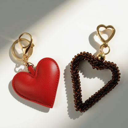 Hart van stof bag charms