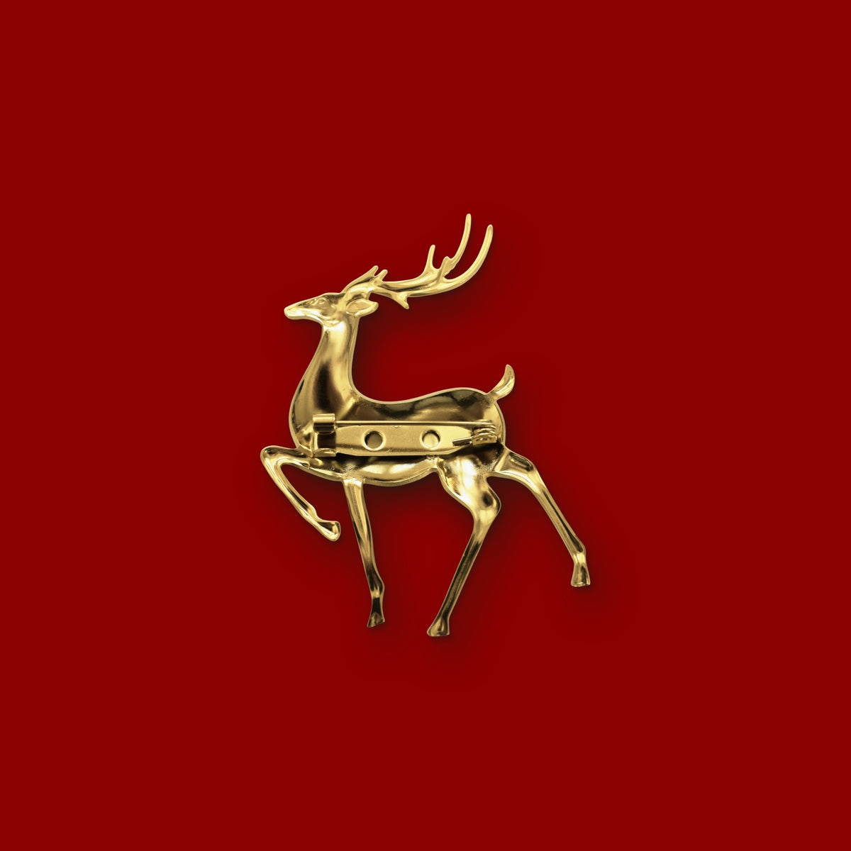 Hert broche goud