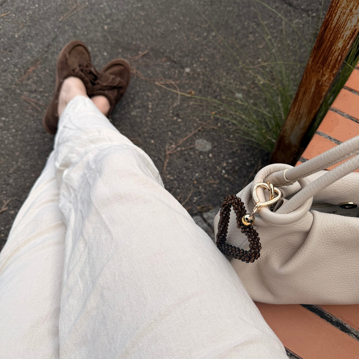 Kralen hart bag charm sfeerfoto