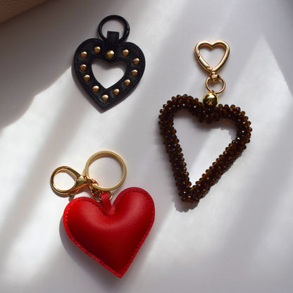 Kralen hart bag charm sfeerfoto