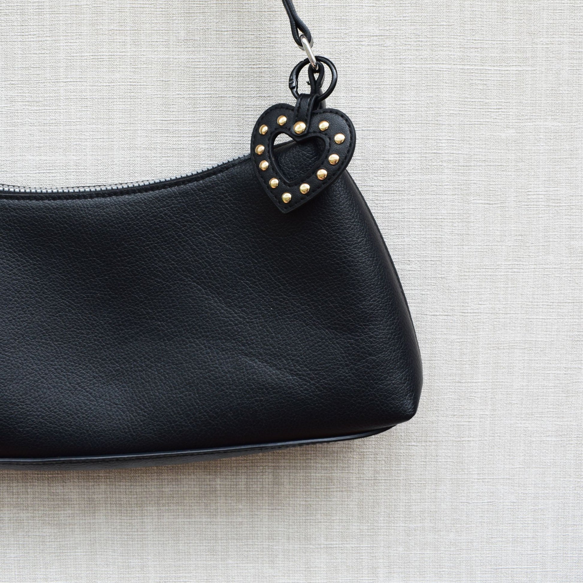 Hart bag chain - Goud en zwart