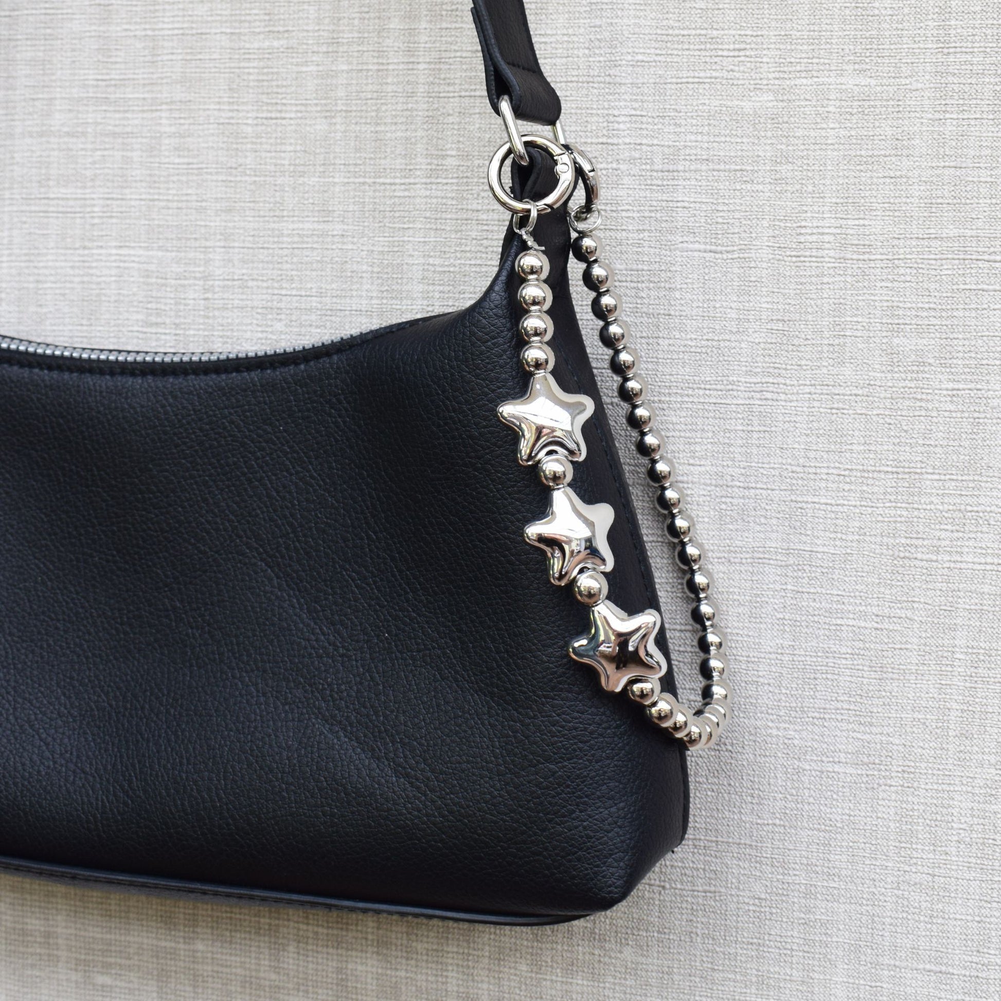 Sterren bag chain - Zilver