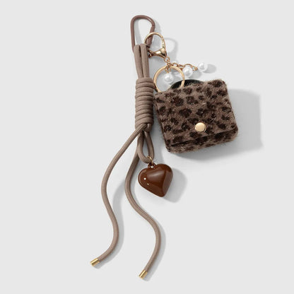 Mini tasje bag charm panterprint