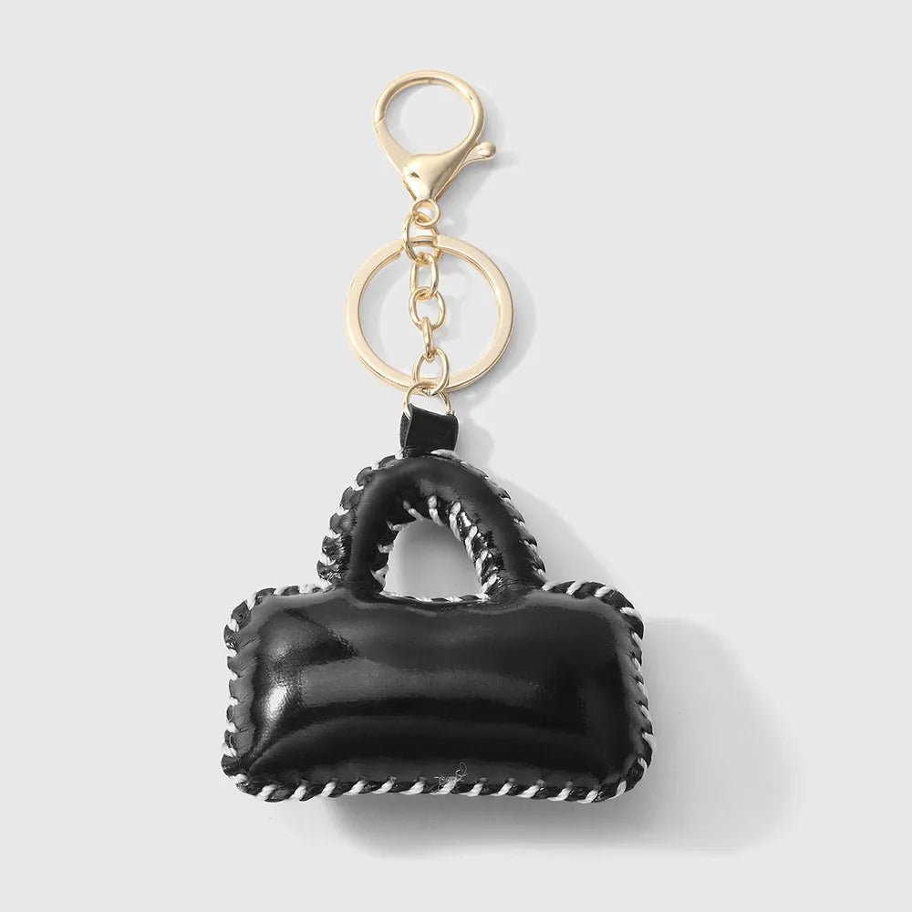 Mini tasje bag charm zwart