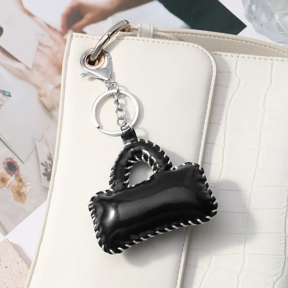 Mini tasje bag charm zwart