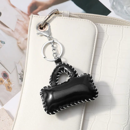 Mini tasje bag charm zwart