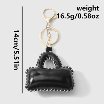 Mini tasje bag charm zwart